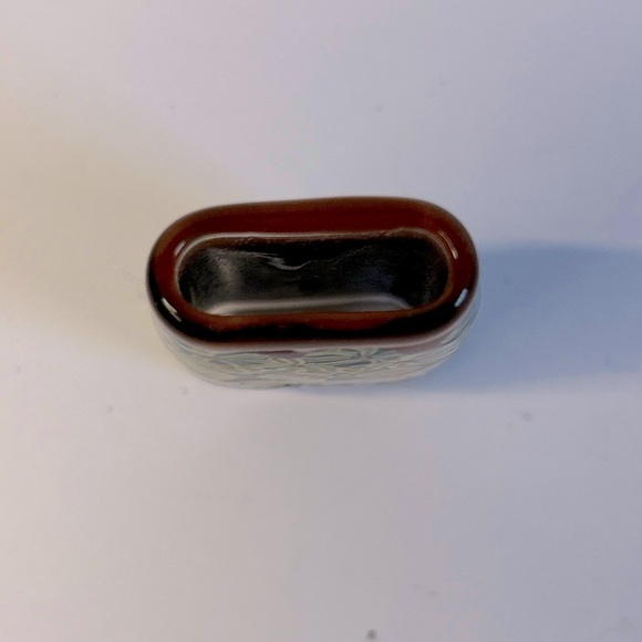 Artisan Made Vintage Lampwork Glass Bead Pendant Swirls Pinwheels - Picture 5 of 6